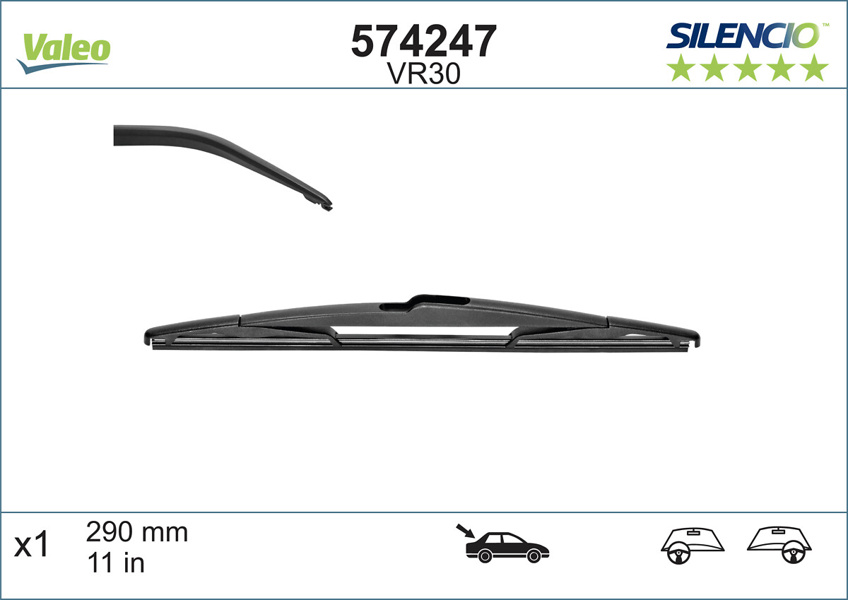 VALEO SILENCIO PERFORMANCE Ablaktörlő lapát 574247_VALEO